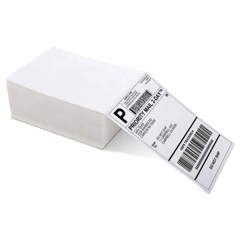 Stock A6 Thermal Printer 500PCS Waybill Waterproof Thermal Shipping Label Sticker Thermal Paper