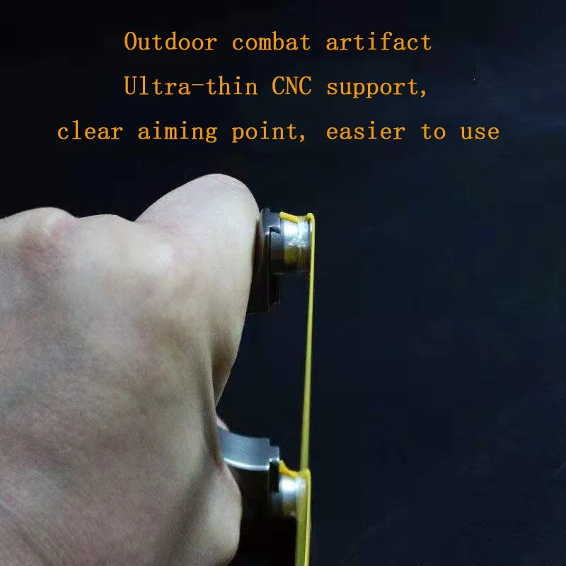 Laser Infrared Aiming Slingshot Hunting Catapult with Flat Rubber Band Outdoor Sports Game Catapult Sling Toy