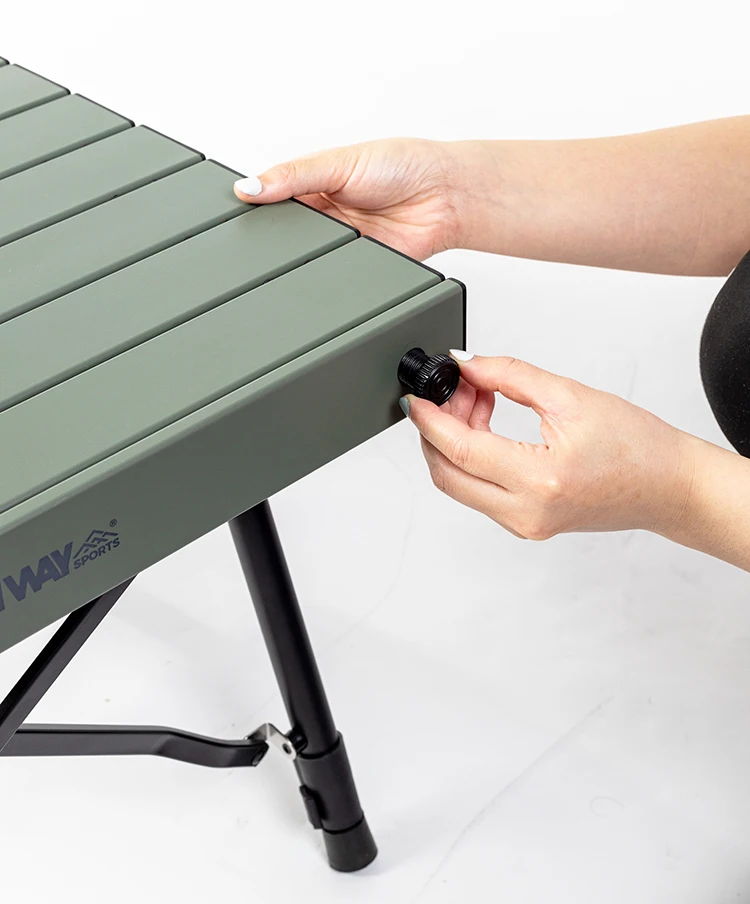 Portable Foldable Ultralight Aluminium Folding Table Outdoor Height Adjustable Picnic Camping Table