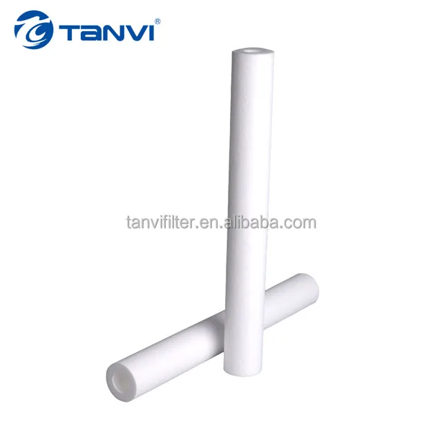 Hemodialysis water prefiltration 1um  3um  5um 10inch PP pleated filter cartridge