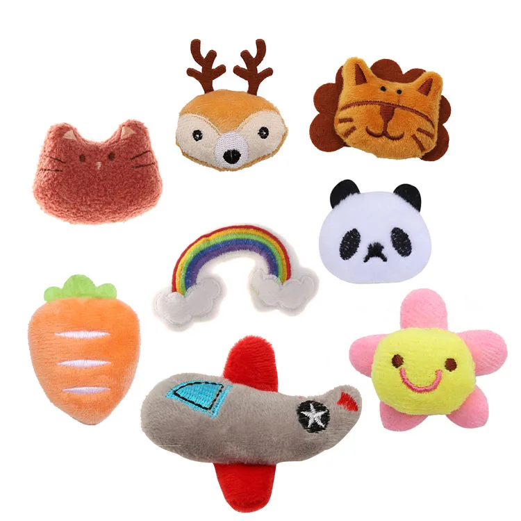 Wholesale Small Size Mini Plush Toys Custom Cute Cartoon Head Stuffed Animal Plush Accessories For Baby Socks,Hats