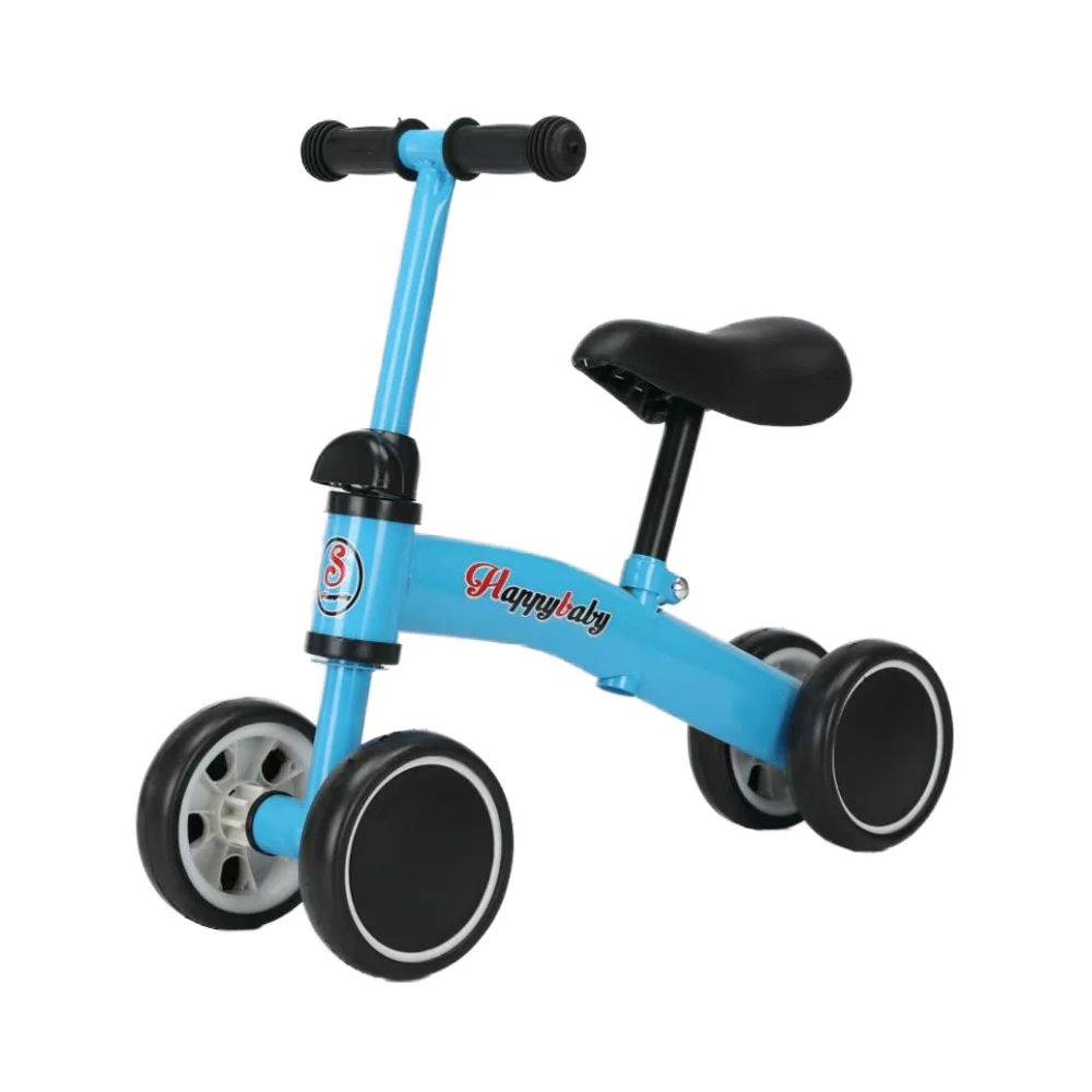 Factory wholesale 4 Wheels Balance With Assist Wheel Baby Sliding Balance Bike Toy No Pedal Kids Running Bike Balance Bike Car