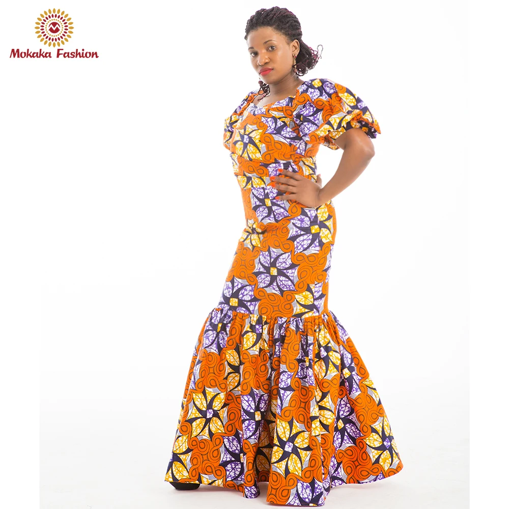 
2020 Ladies african evening dresses Evening Dress African Kitenge Prom Party Designs Dresses 
