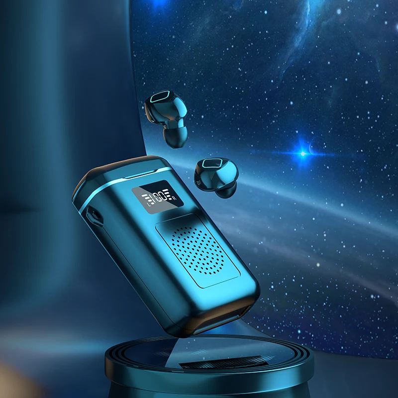
Multifunctional 4 in 1 Wireless Earphone Super Stereo Sound Earphones 4000mAh Power Bank Charging Case Headset 
