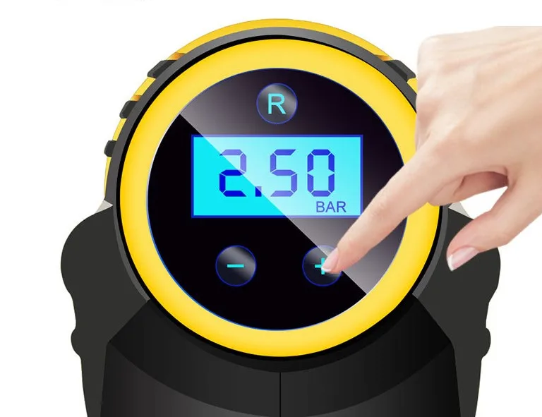 Handheld intelligent digital display with lights Car Wireless Inflatable pump Portable tire pump Inflator