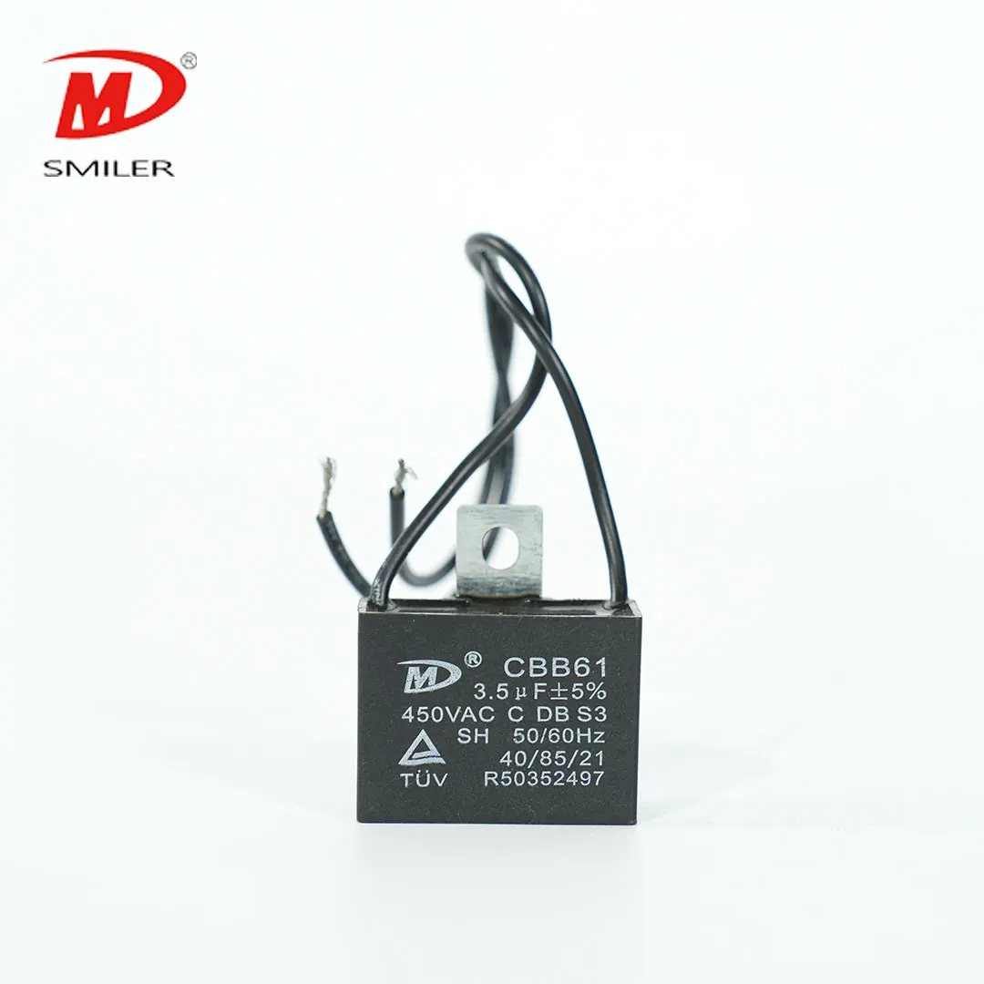 500vac capacitor cbb61 3uf 4uf 5uf 8uf Capacitor 350vac 40 85 21 50 60hz cbb61 fan capacitor