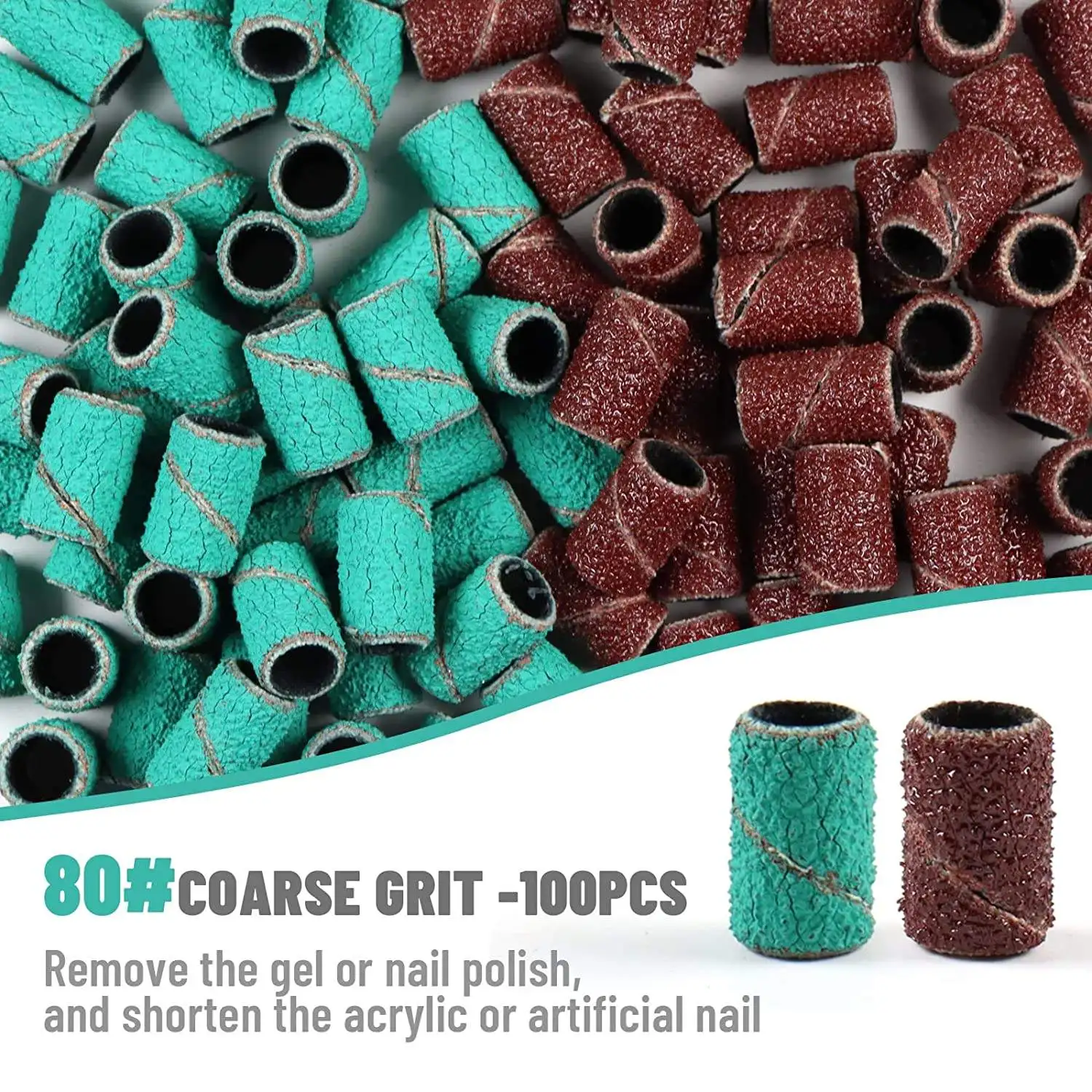 Pink Sanding Bands For Nail Drill Zebra Sanding Bands 80# 120# 180# 240#