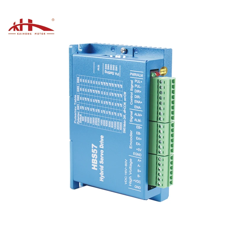 Kaihong Low Noise Smooth Running 16-70V 7A Closed Loop Nema 23 Stepper Motor HBS57 Driver