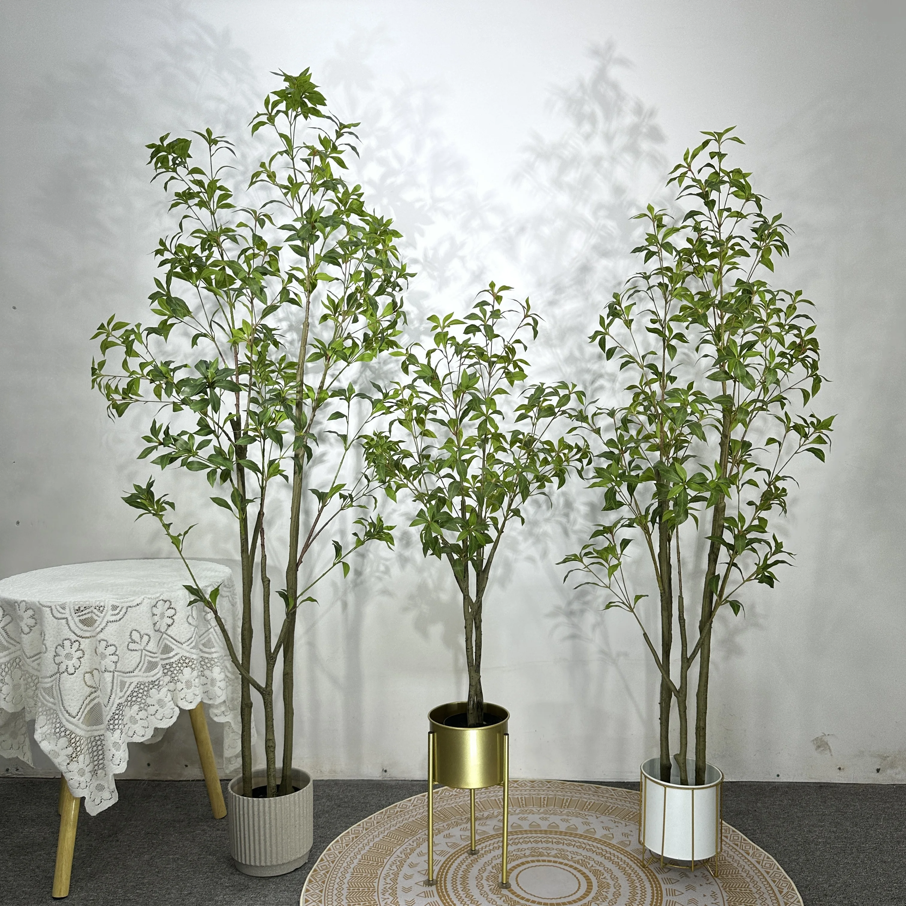 Longstar Simulation Horse Drunken Wood Costume Hotel Living Room Window Floor Flower Art Landscaping Green Plants