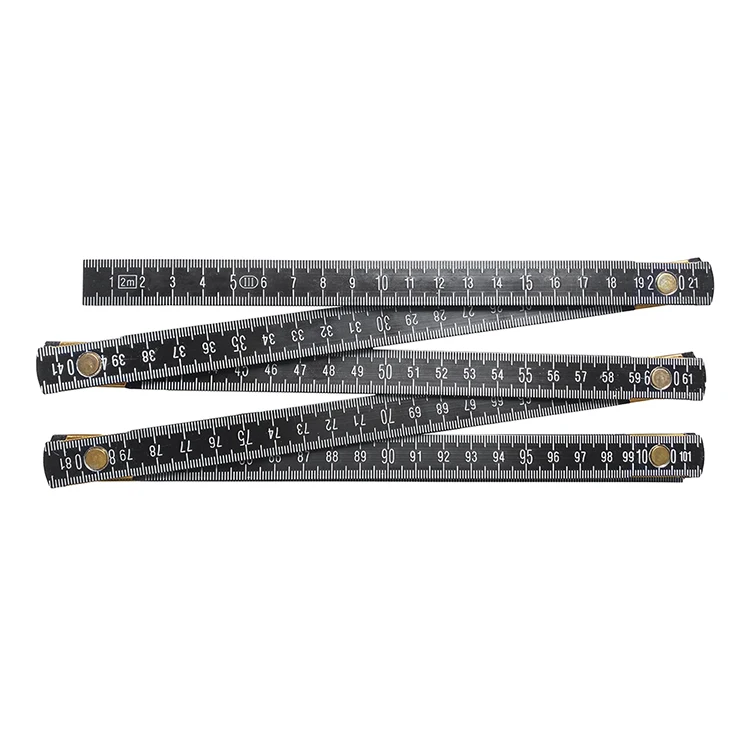 Aluminum Alloy Folding Ruler 1m 5 Folds/2m 10folds Folding Ruler 200cm Folding Ruler With Logo