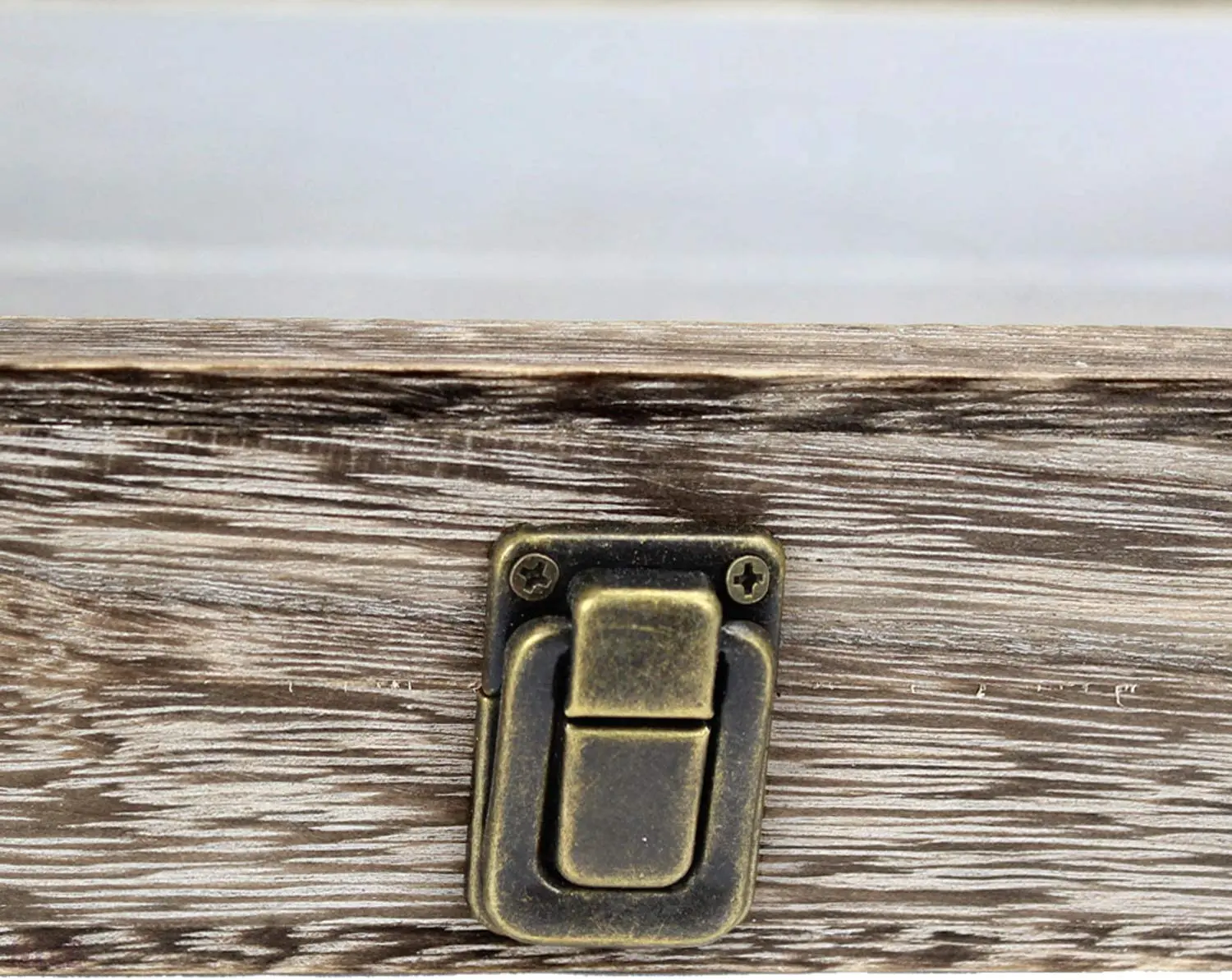 Custom Unfinished Pine Wood Gift Packaging Box Wooden Slide Top Box with Clear Acrylic / Glass Sliding Lid