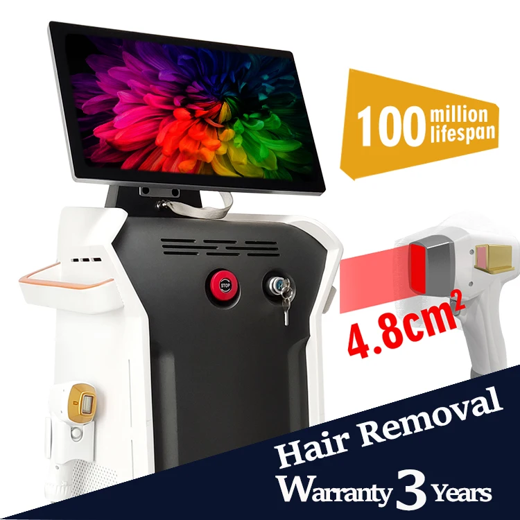 2022 new technology diode laser 3 wavelength ice 755 808 1064nm laser machine diode laser hair removal