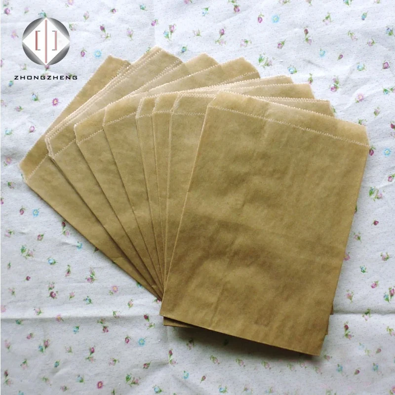  Bioecycle Small Plain Wax Paper Bag/Greaseproof Bag For Oil