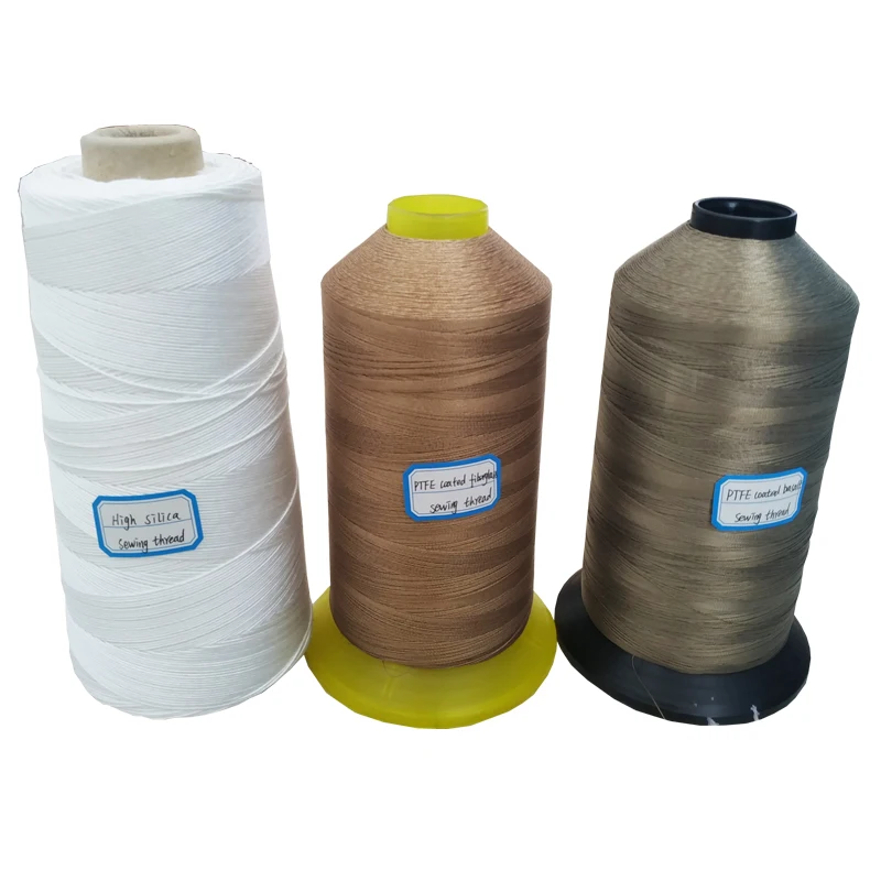 High strength and high temperature ptfe coated  industrial sewing thread