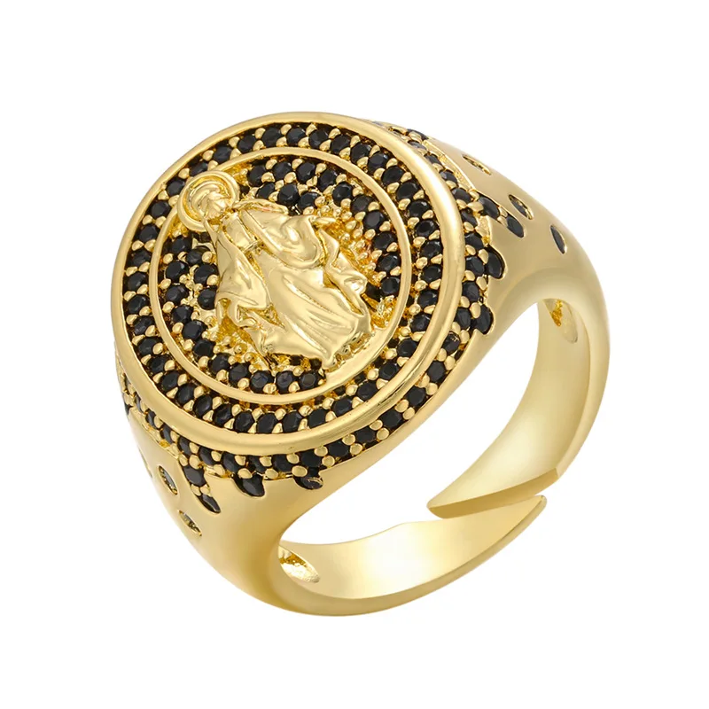 KDC1306 wholesale high quality fashion religious finger rosary virgin mary ring