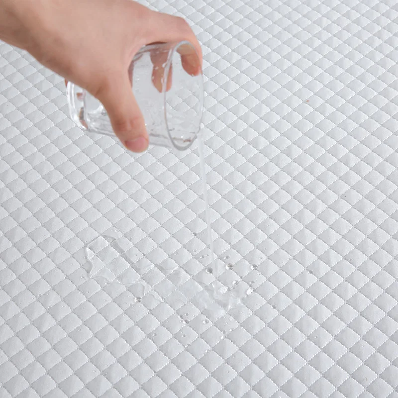 Waterproof Bamboo Fiber Jacquard Mattress Protector Bed Mattress Cover Waterproof Fitted Sheet