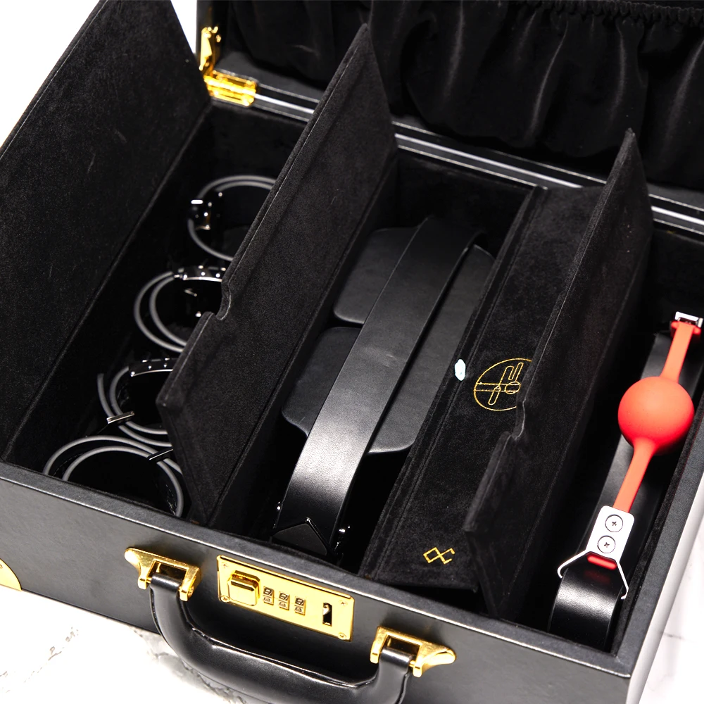 Lockink Bondage Gear Suit With Suitcase Real Bondage Kit Adult Product Sex Toys For Women Men Juguetes Sexuale