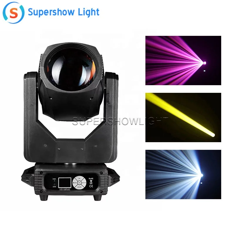 Supershow prismatic rainbow effect beam 295 moving head 295w beam 14r moving head light for stage lighting