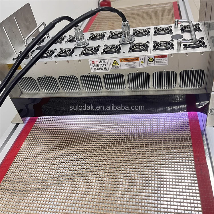Desktop Air cooled Conveyor Belt UV Curing Drying Machine F400100 UV Led Curing System 365nm 395nm UV Resin/Glue LED Drying Lamp
