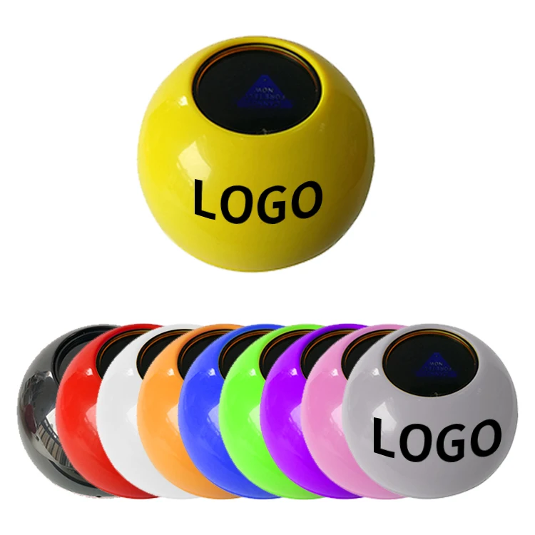 2025 New Novelty Magic 8 Ball Custom Print Logo LED Light Mini  Purple Black Party Prophecy Toy 8 Ball for Fun