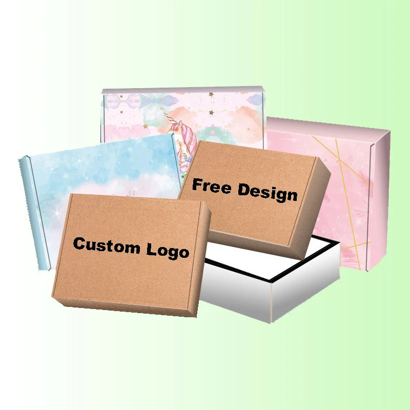 Custom Attractive Price Hot Sale Kraft Portable Biodegradable Environmental Compostable Corrugated Packaging Clothing Mailer Box