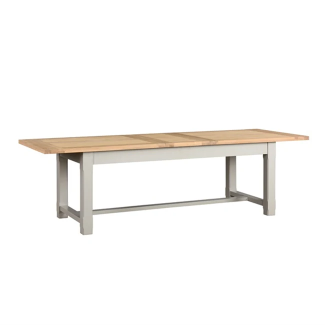 Morden Oak 220-265-310cm Extending Dining Room High Quality Solid Wood Luxury Long Dining Table Sets