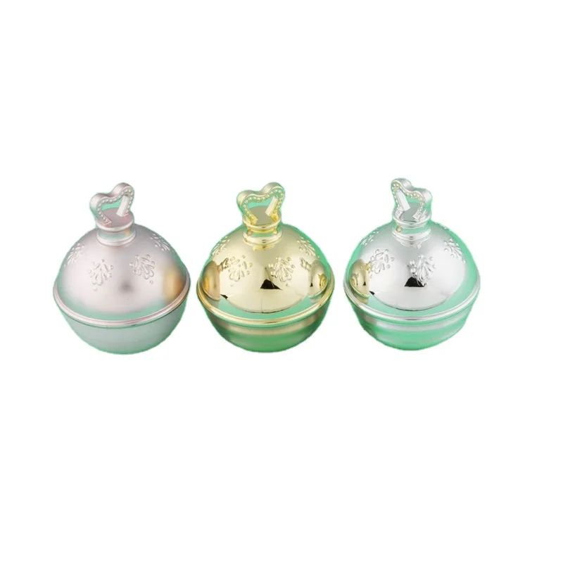 New design luxury 5g 10g 15g acrylic mini jar eye creams plastic bottle empty