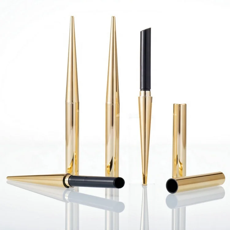 Gradient color cigarette shape slim head lipstick tube for cosmetic case packaging DIY Lip Balm Container
