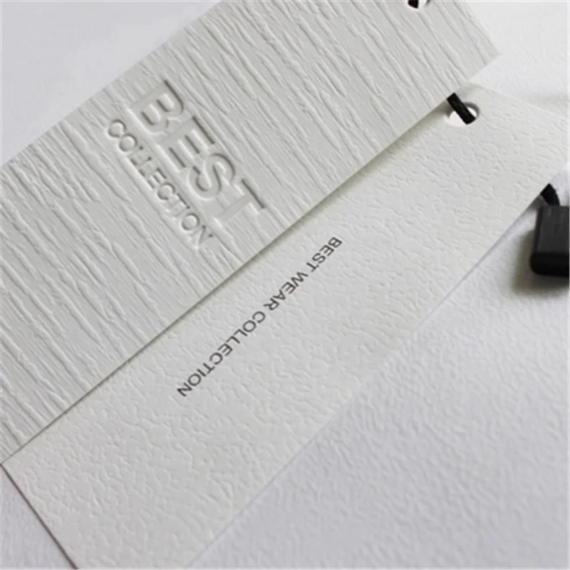 High Quality Custom luxury Cotton Paper Size Tags Product Hand Label Hangtags