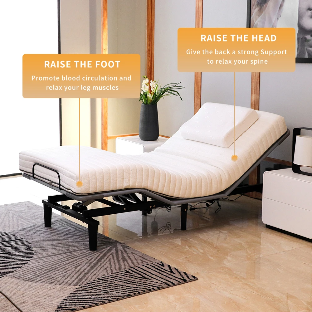 
Smart Multi-functional Electric Massage Bed Adjustment Fabric Adjustable Beds 