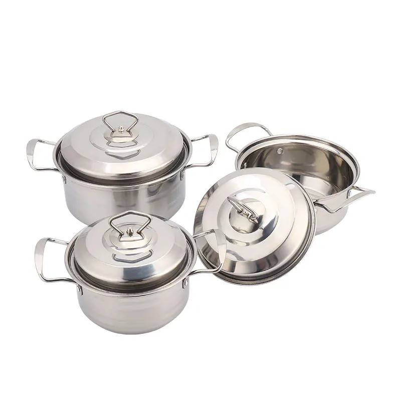 
Wholesale Cooking Pot Cookware Set Pots For Cooking Stainless Steel Stock Pot Set Foe Sale 