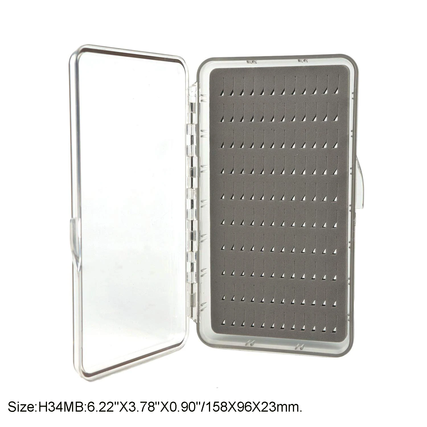 OEM Transparent Super Slim Pocket Size Best Value Fly Fishing Box With Slit Foam Or Triangle Foam (B01)
