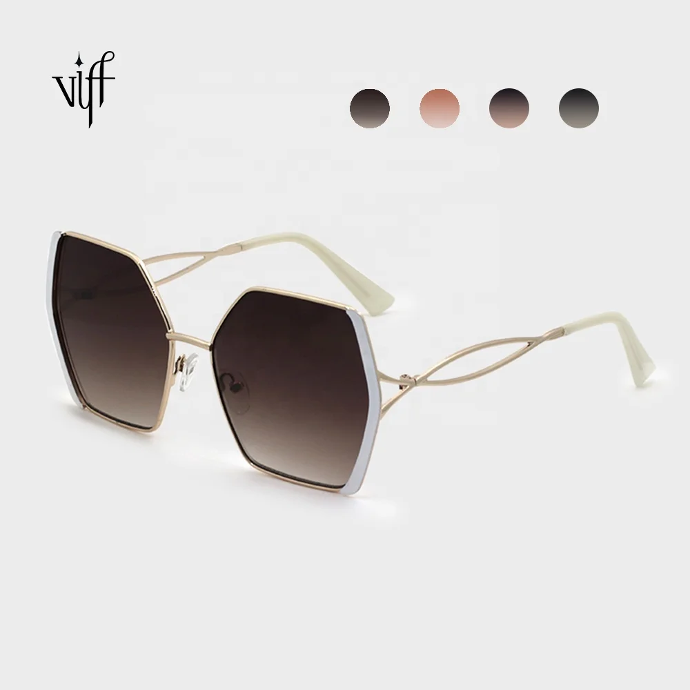 VIFF Chic Luxury Ladies Sunglasses Sun Shades HM19046 Rectangle Eyewear Frame Optical Glasses Women