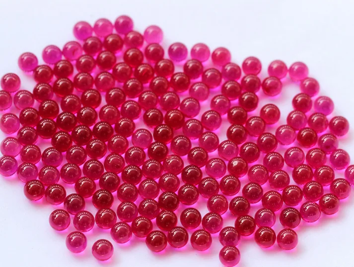100 pcs/bag  2.5mm 3mm 4mm 6mm synthetic ruby sphere ball