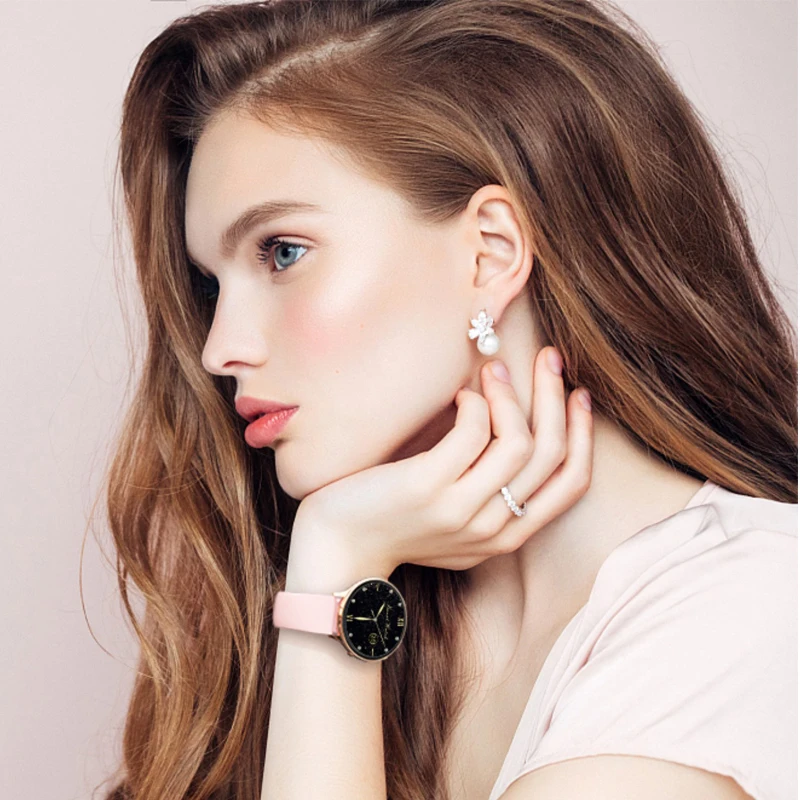 Smart Watch for Women Men Full Round Touch Screen Super Thin Body Blood Oxygen Measuring 24 Sport Modes for Android IOS