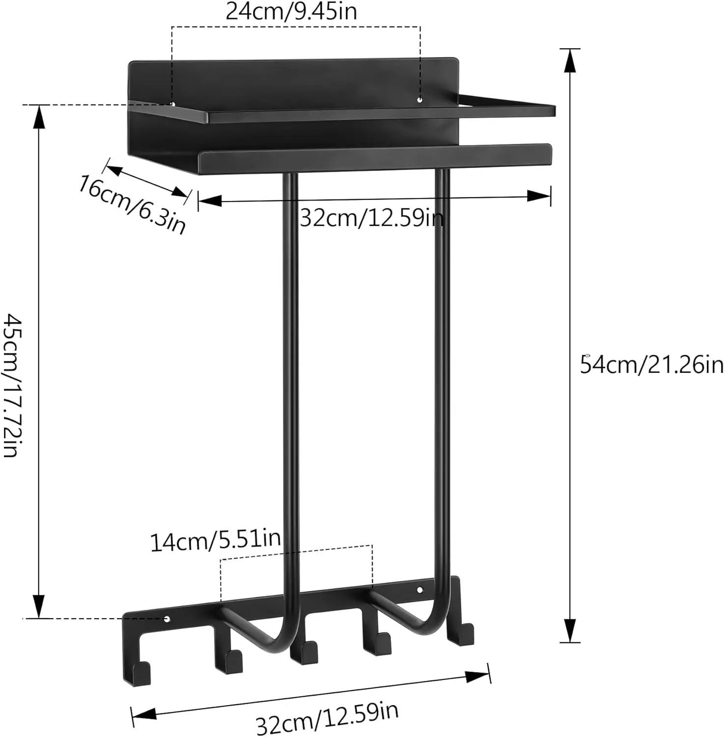 Sopewod Smart Bath Holders Bathroom Storage Shelves for Living Room Towel Rack & Storage Rack