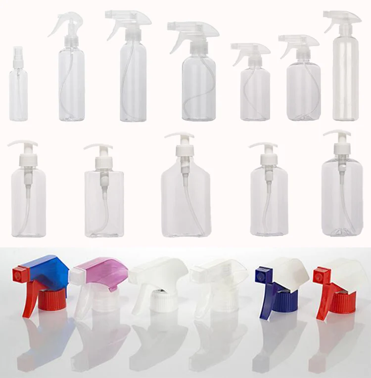 
Eco Friendly Portable 500ML 50ML 30ML 100ML Clear Custom Water Small Pocket Empty Mist Plastic Spray Bottle 