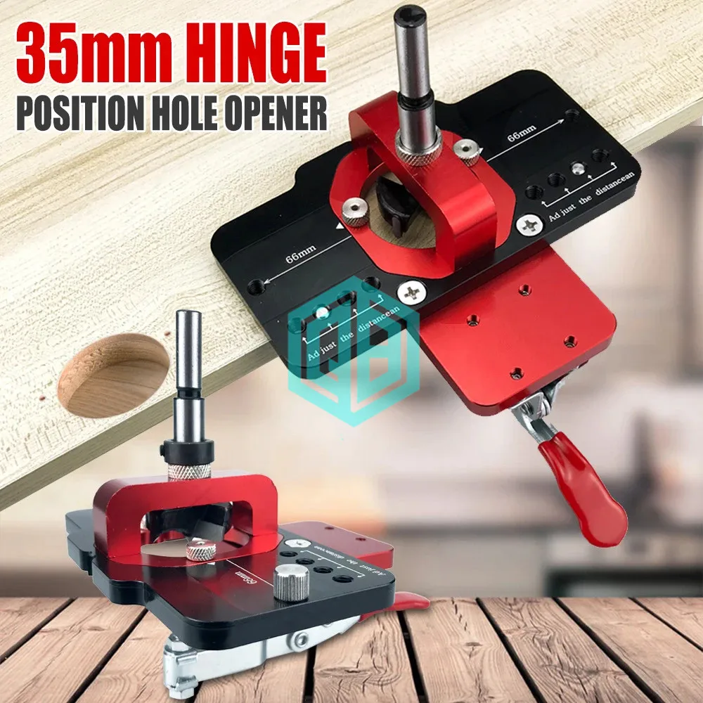 35mm Hinge Jig Woodworking Drilling Guide Locator Wood Door Concealed Installation Household Hole Opener Tools Puncher Template