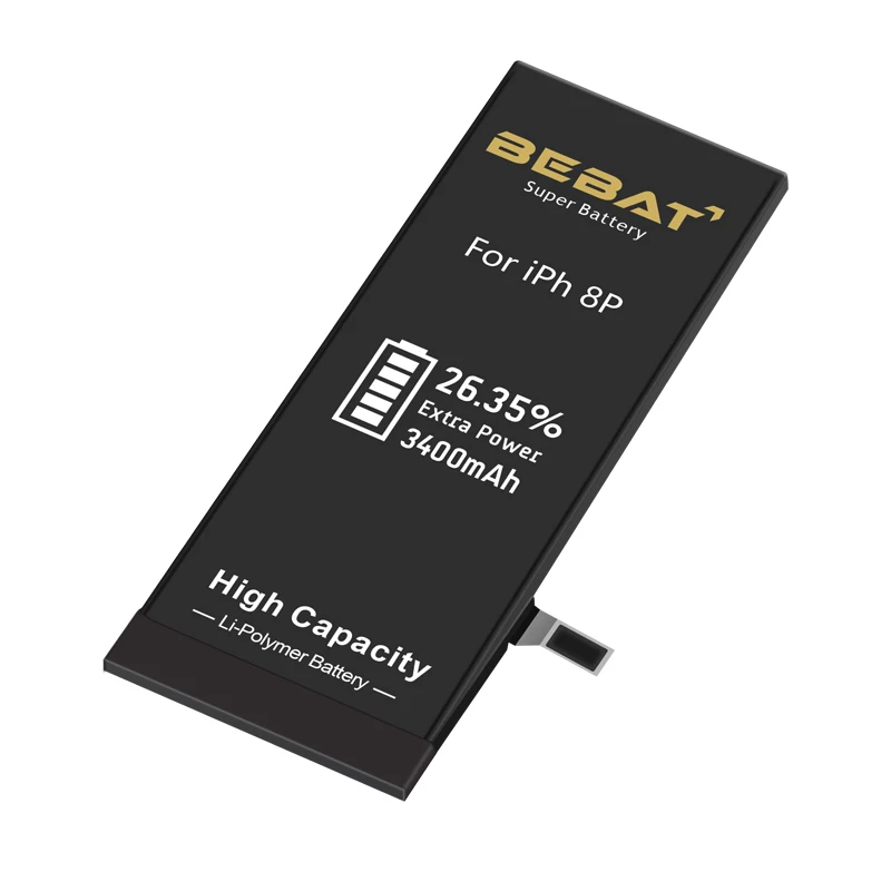 Phone accessories battery 100% original for iphone 8 plus 3400mah high