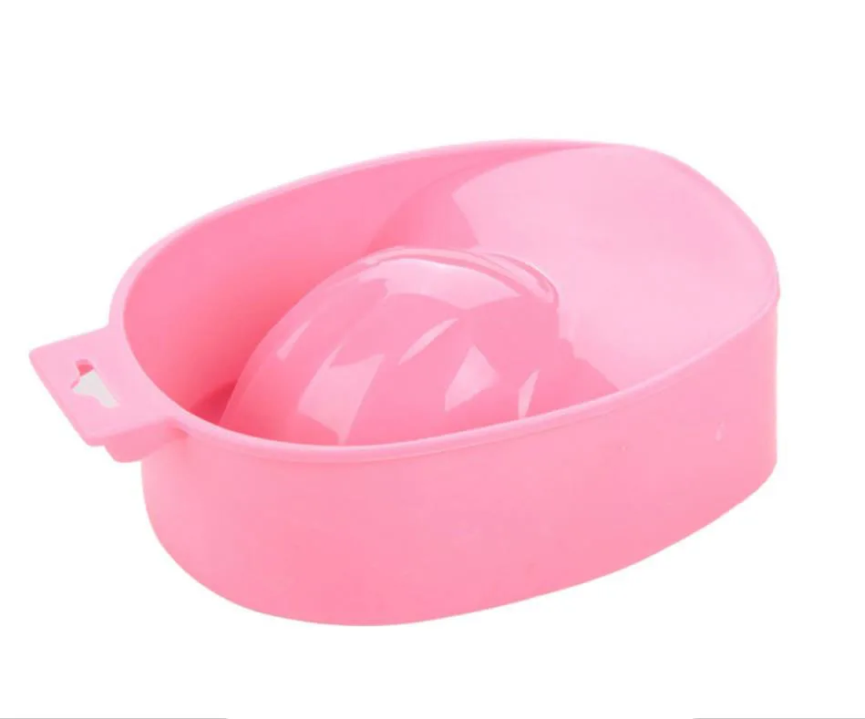 Nail factory wholesale 5 fingers holes soak off bowl plastic tray nail art manicure bowl