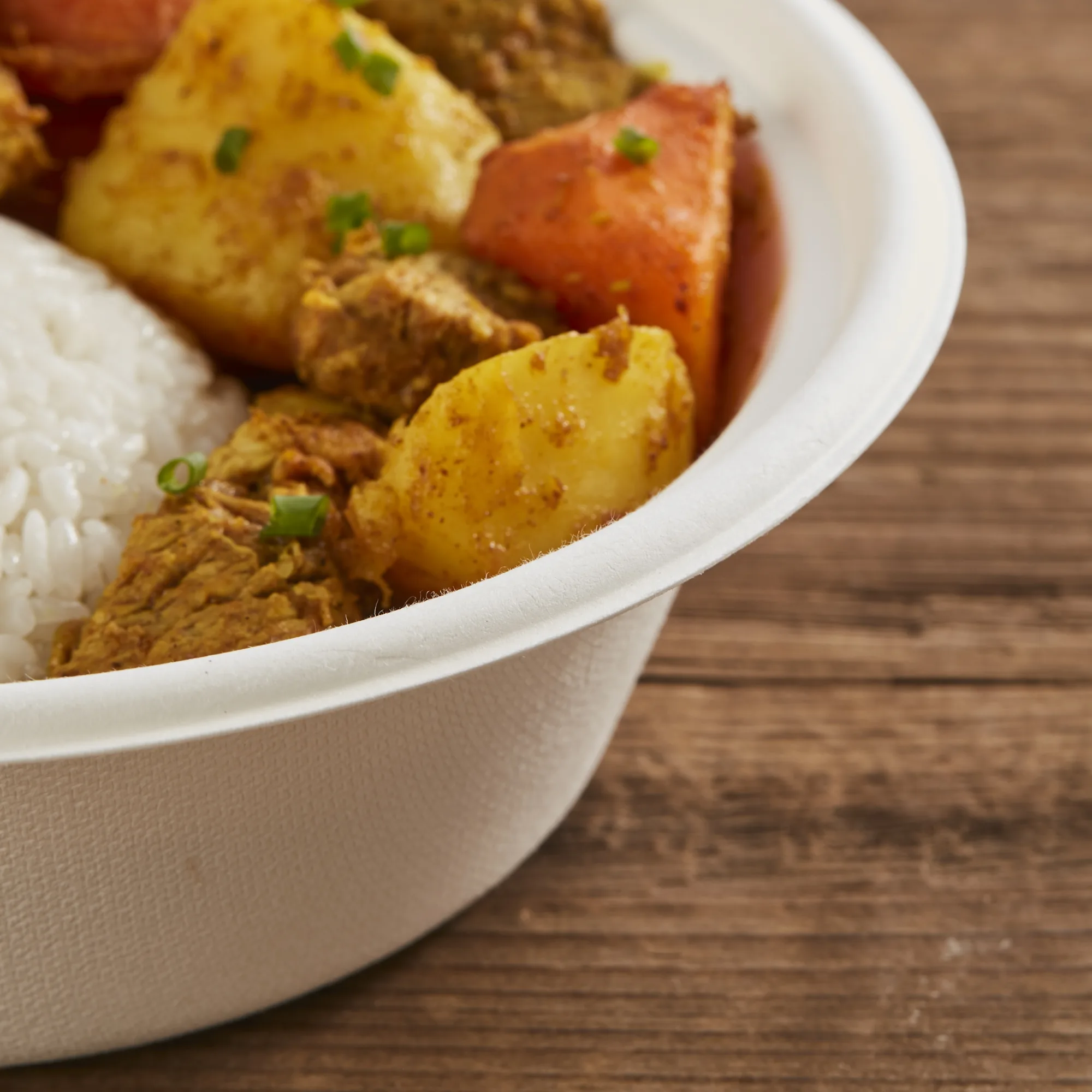 Biodegradable single use Bagasse 32oz Noodle Bowl 24oz Microwave Paper Bowl