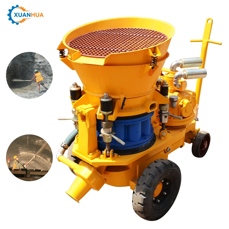 pz5P portable pneumatic mining dry mix cement shotcrete gunite machine