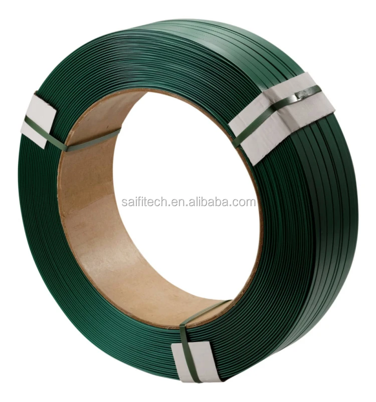 Factory supply 16mm plastic PET strap polyester pallet strapping belt for wood lumber packing industry
