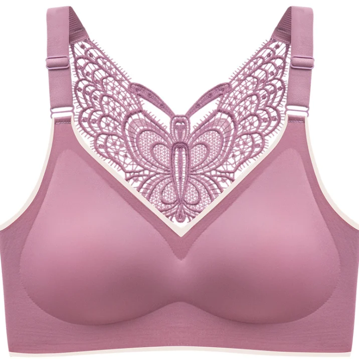 
2021 Fashion Comfortable women Lingerie Underwear Push up lace big breast bra Plus size Bra beautiful beauty back bra 