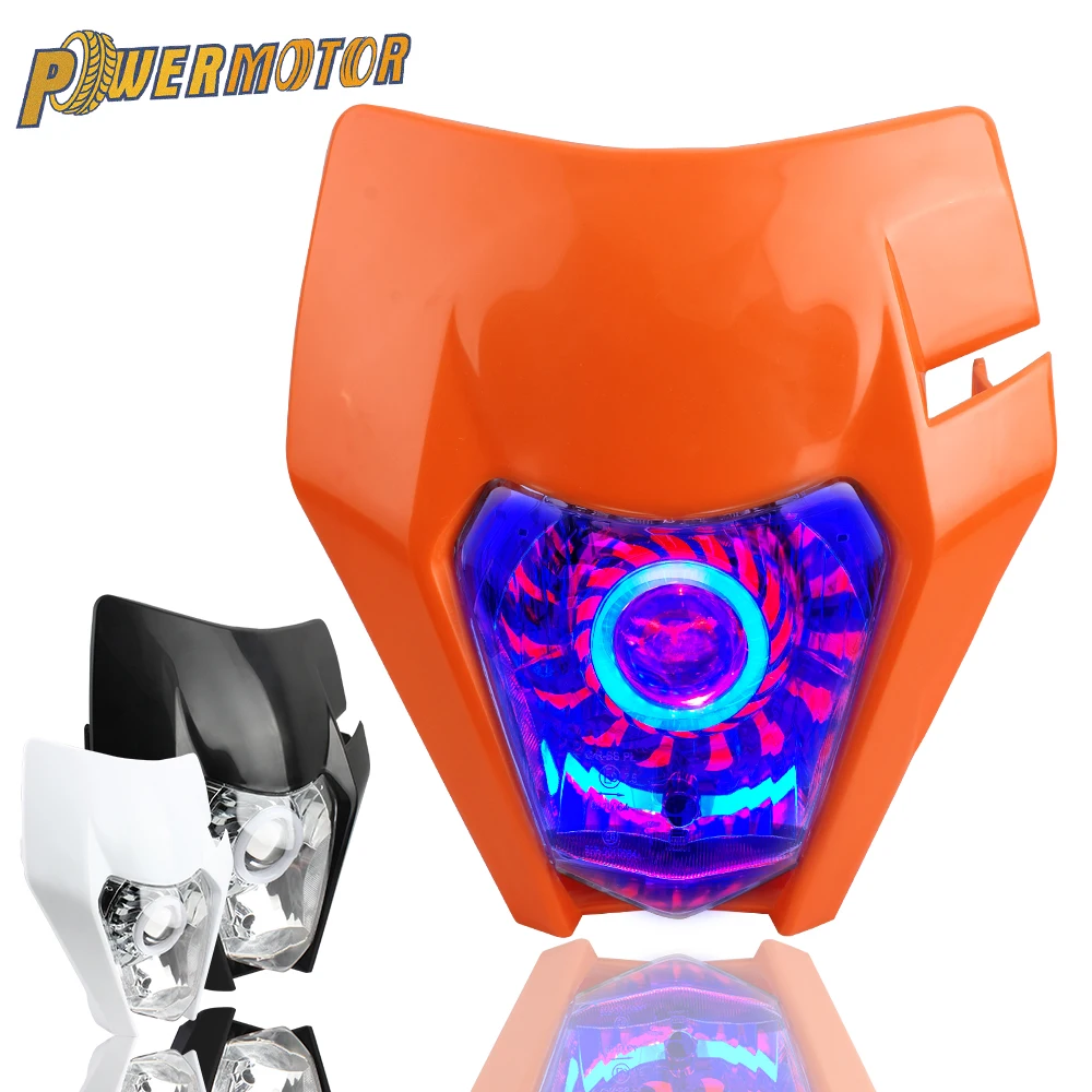 Motorcycle LED Headlights for KTM ECX SX XC 250 300 450  Accessories Head Light Motocross Dirt Bike Super Moto Free Shipping