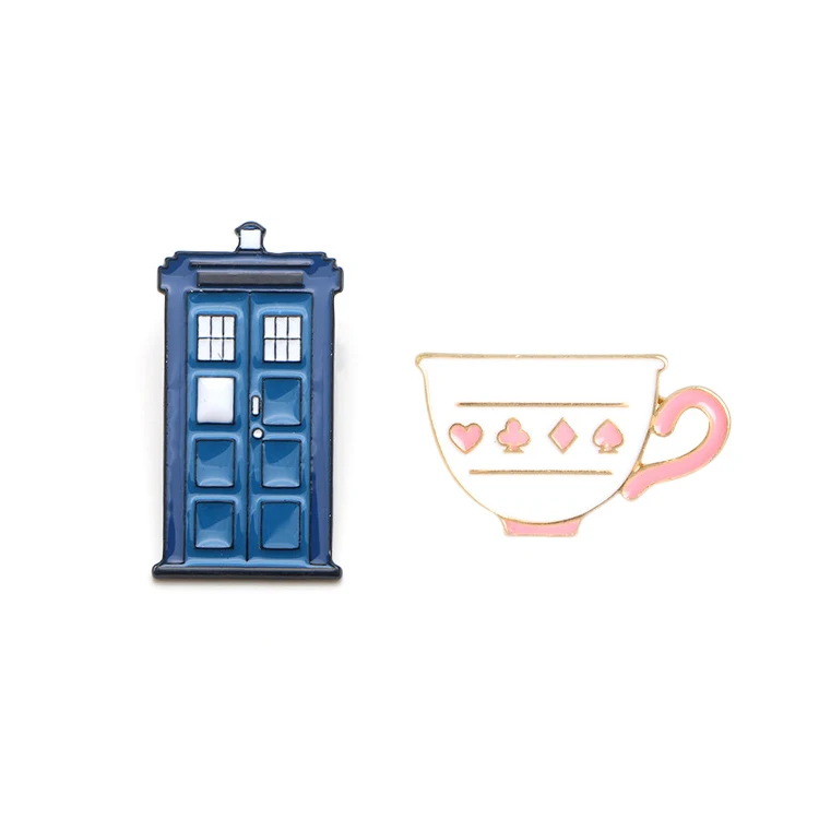 High Quality Offset Printing Logo Custom Stainless Steel Hard Pin Badges Epoxy Badge Shield