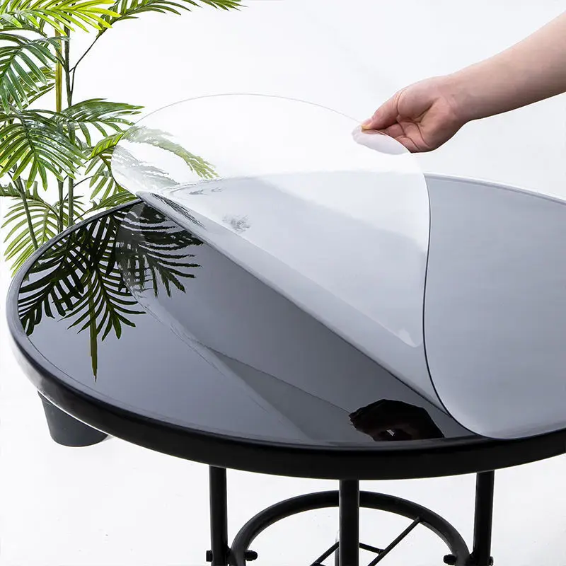 Hot Selling Super Clear Plastic Transparent Table cover Round Tablecloth PVC Sheet Rolls Film
