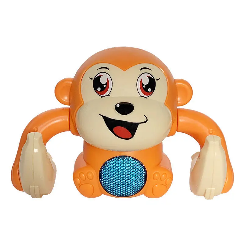 Voice Control Induction Cartoon Rolling Banana Baby Gift Electric Flipping Monkey Children Animal Model Toy