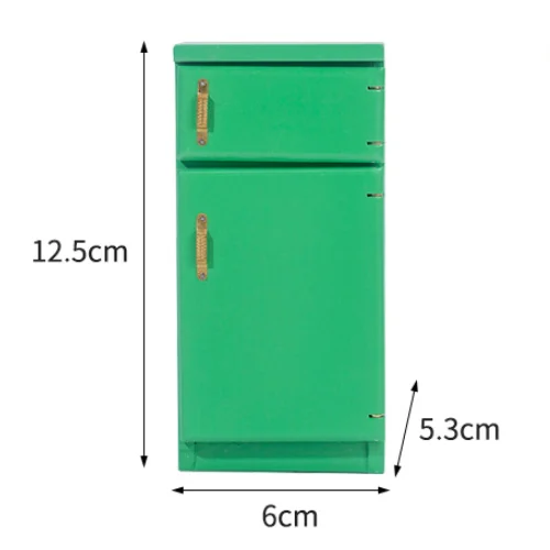 Dollhouse Decoration Accessories Mini Dollhouse Furniture Refrigerator Miniature Living Room Pretend Play Toy
