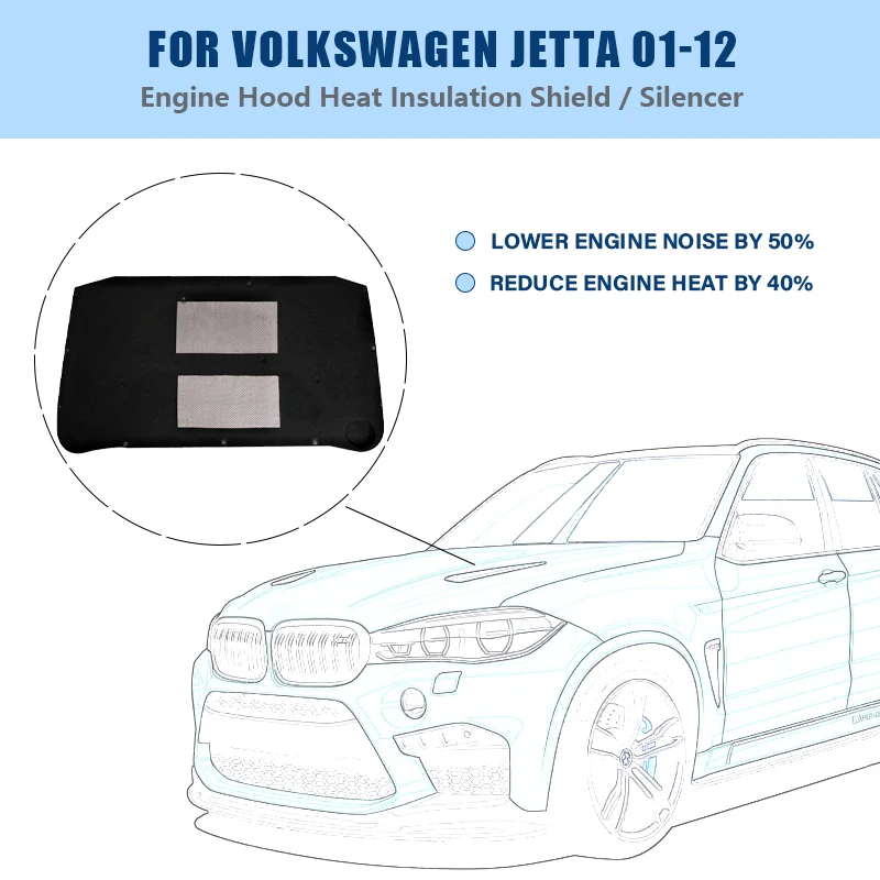Car engine hood insulation cotton front hood insulation cotton is suitable for Volkswagen JETTA 01-12